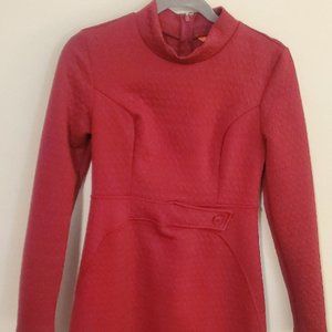 ModCloth Red Long Sleeve Dress M